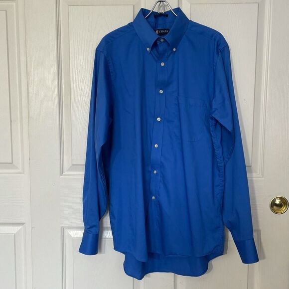 Chaps Men Classic Fit Twill Dress Shirt 15-15 1/2 - Picture 2 of 10